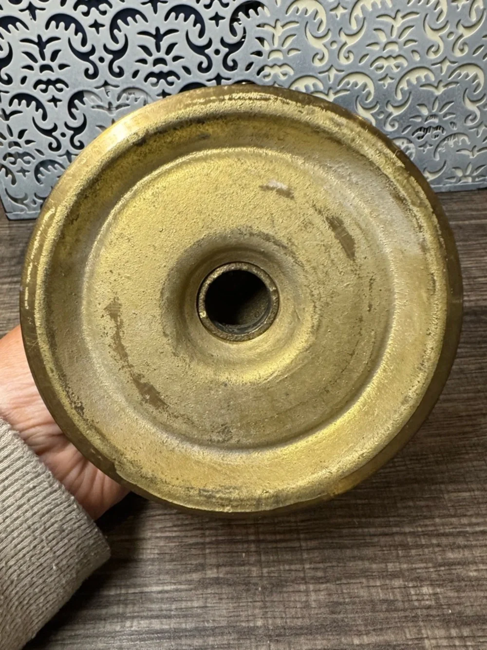 Vintage Solid Brass Candlestick Candle Holder Pedestal